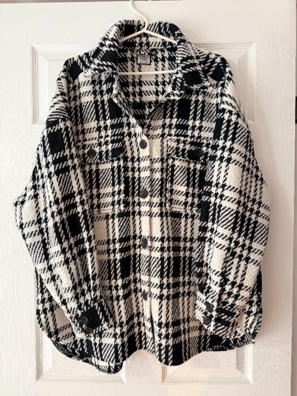 Denver Hayes Black & White Plaid Shacket Jacket – XXL
